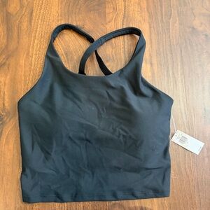 Old Navy Black Women's Cross-Back Sports Bra